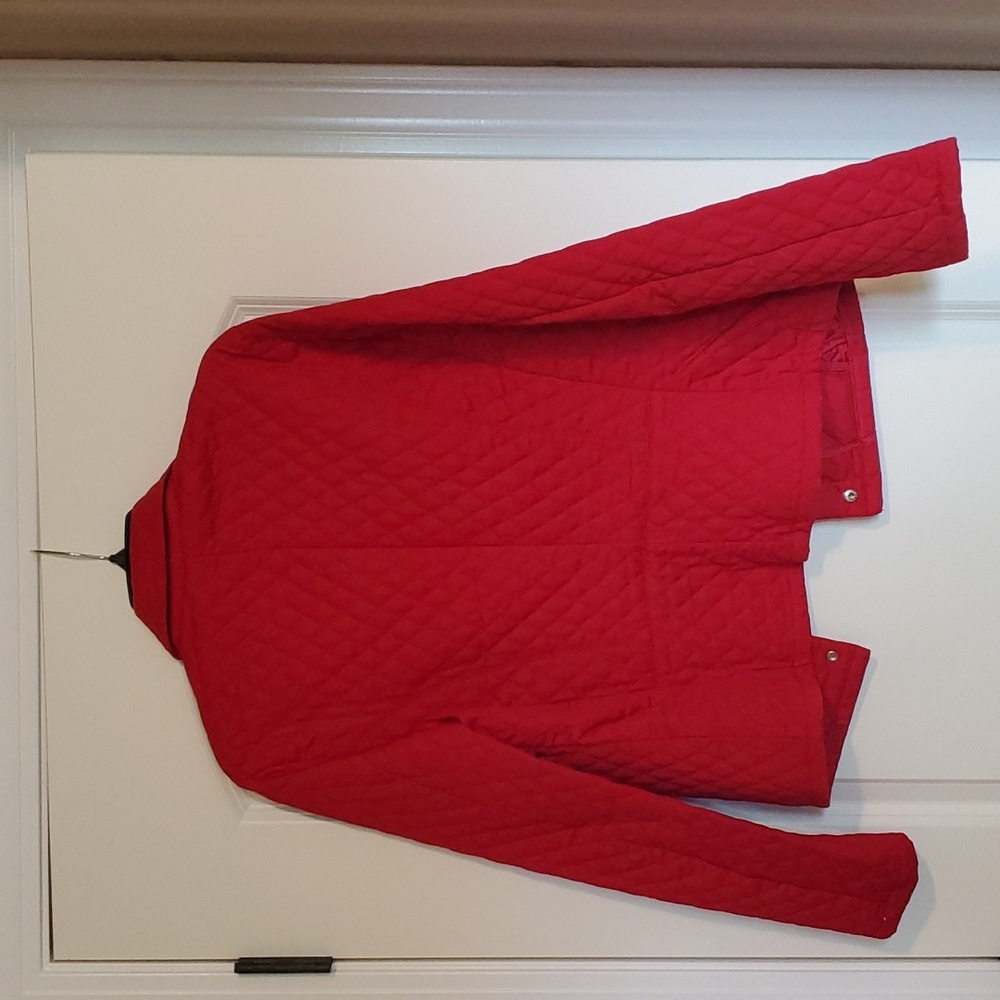 Red Quilted Jacket - image 3